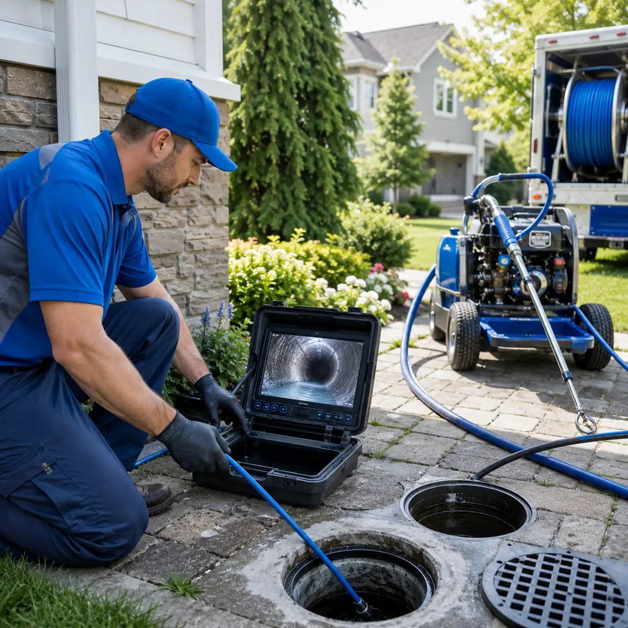 Outdoor drain cleaning professionals serving Bechtelsville, PA