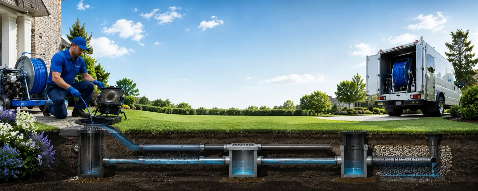 Outdoor drain cleaning information for Bechtelsville, PA